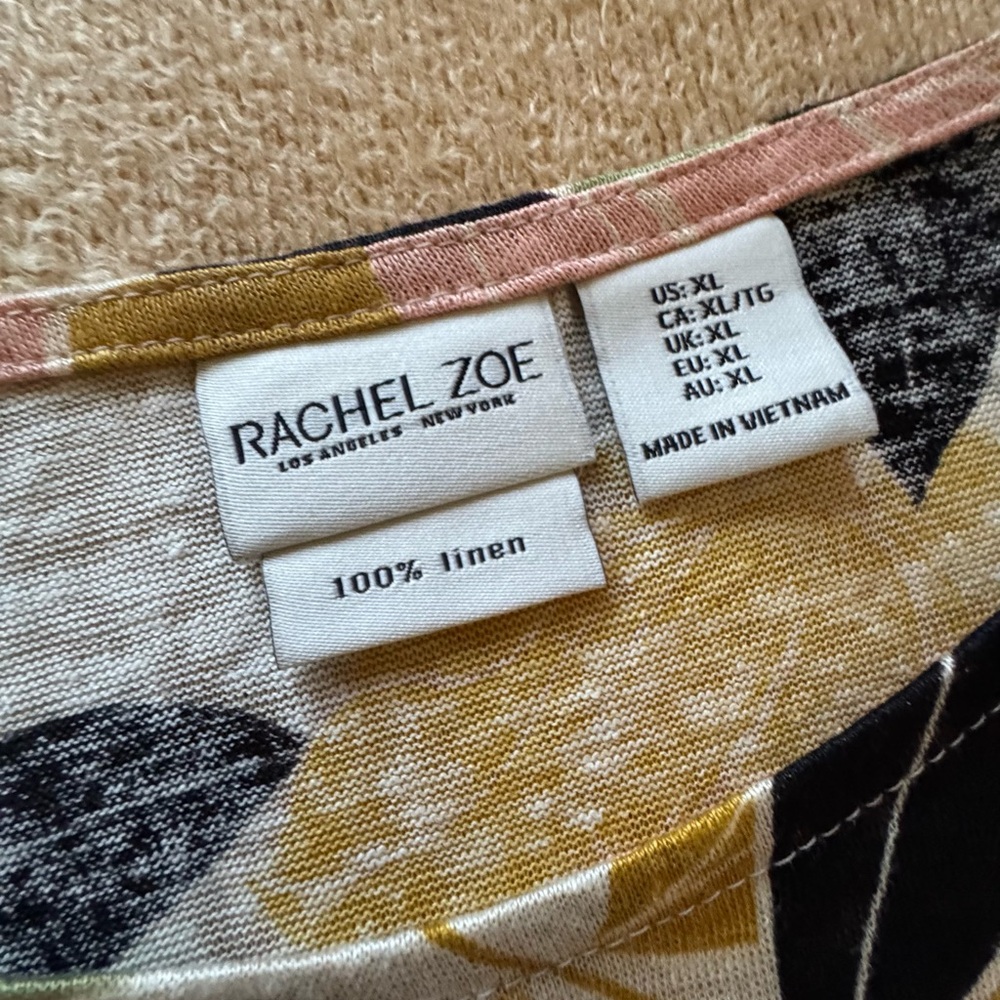 Rachel Zoe Multicolor 100% Linen Top - Picture 2 of 3